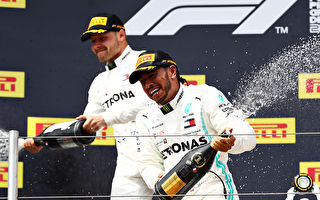 F1法国站：梅赛德斯车队第6次包揽冠亚军