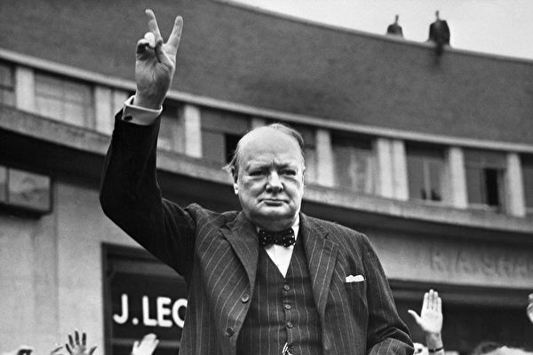 Undated picture of Sir Winston Churchill making the victory sign. (Photo credit should read OFF/AFP/Getty Images)