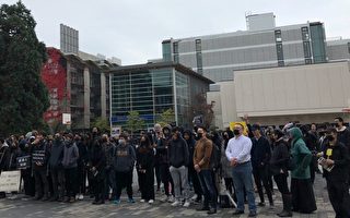 加西UBC大學生集會 籲港府撤回禁蒙面法