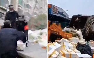 视频：城管抢业主买下的菜 爱心蔬菜被当垃圾