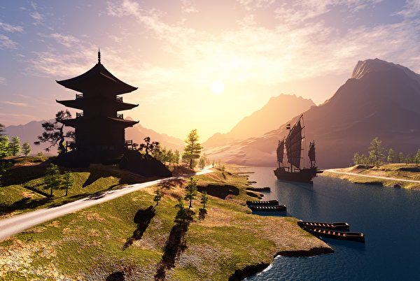 中国古塔。 中国古塔。
