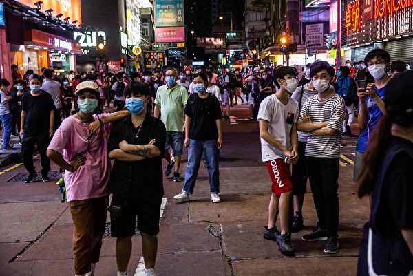 5月10日，香港市民在商场等地抗议。（ ISAAC LAWRENCE/AFP via Getty Images）