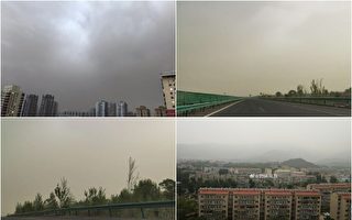 北京遭遇沙尘袭击 PM10浓度达重度污染