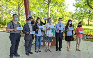 3千個臺灣製口罩捐皇后植物園