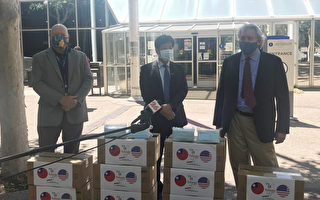 台灣一萬片口罩贈硅谷聖郡  經濟重開情形下呼籲防傳染