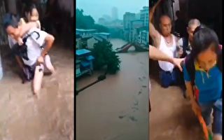 重慶一水文站水位漲逾5米 萬州街面水深2米