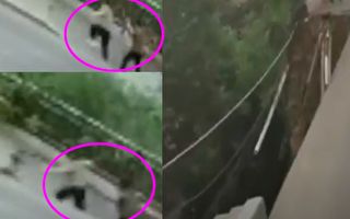 【视频】重庆武隆路段塌陷 2行人坠入坑中