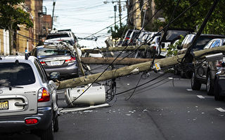 热带风暴致新泽西数千居民断电数日 各大电力公司承诺赔偿