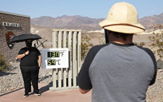 组图：加州死亡谷高温破纪录 高达摄氏59度