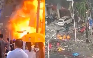 【视频】珠海一酒店附近爆炸 传255人送医