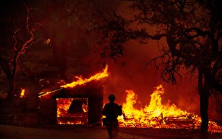 组图：加州两起新野火 一天烧毁近万英亩