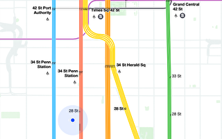 MTA推出“活地图” 可实时追踪列车运行