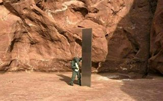 美国沙漠神秘金属巨柱地点曝光 但已遭移除