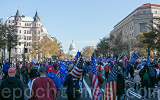 组图：停止窃选 美首都华盛顿大型游行集会