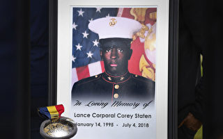 美海軍陸戰隊員為救戰友溺亡 獲英勇勳章