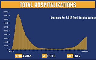 纽约州连续三天 单日染疫死亡人数过百