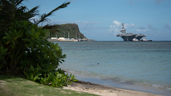 2020年2月7日，羅斯福號航母（CVN 71）抵達關島，正式部署西太平洋。（美國印太司令部）