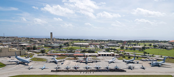 2020年2月12日，美國、澳大利亞和日本在關島安德森空軍基地展開「應對北方」（Cope North）演習。演習從2月12日持續到28日。（美國空軍）