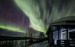 组图：大自然最绚烂之秀 芬兰北极光