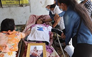 组图：7岁女孩被杀 缅甸人避免流血罢工抗议