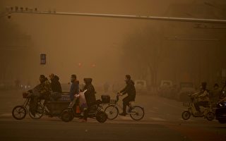 10年最严重沙尘暴袭中国 北京漫天黄沙