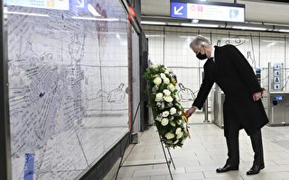 組圖：比利時國王出席恐怖襲擊五周年悼念儀式