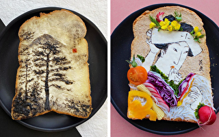 组图：艺术早餐 日本设计师精致的花式吐司