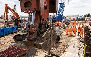 組圖：英國高鐵二號線最大車站開始建設