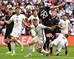 組圖：歐洲盃足球1/8決賽 英格蘭2:0勝德國
