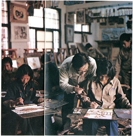 潘元石在台南啟聰學校擔任美術教師達25年。