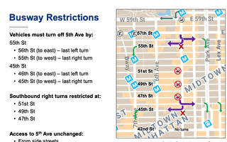 商家反对  曼哈顿五大道公交专道规划调整