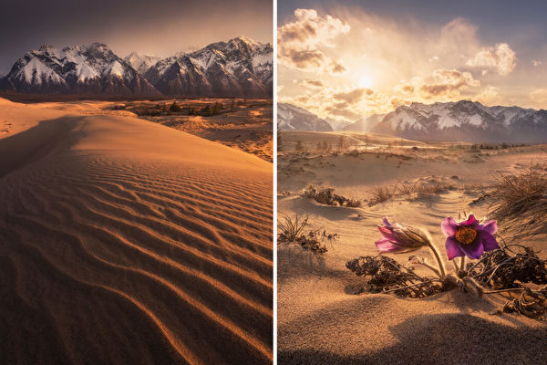 组图：奇特的查拉沙漠 被山林湖泊所环绕