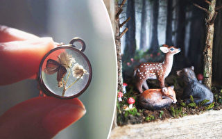 組圖：微型藝術家用野生動物場景造童話世界