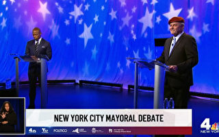 紐約市長候選人首場辯論會  亞當斯對斯利瓦不屑一顧