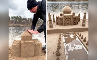 意大利藝術家走遍世界 創作精緻非凡的沙雕