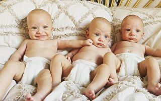 兩億分之一概率 英國夫婦誕下罕見三胞胎
