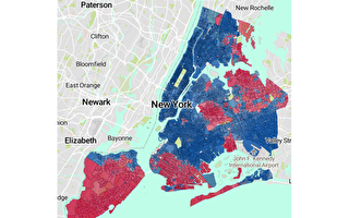 纽约选举局逐区投票数据出炉 多区翻红