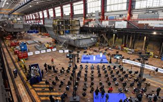 組圖：法國海軍集團舉行船艦安放龍骨儀式