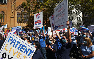 【疫情2.15】澳洲悉尼数千医护人员大罢工