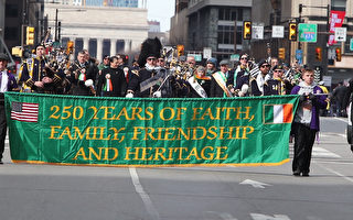 费城举办第250届圣帕特里克节游行