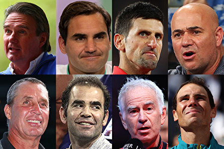 組圖：美網公開賽勝場數排名前八位男球員
