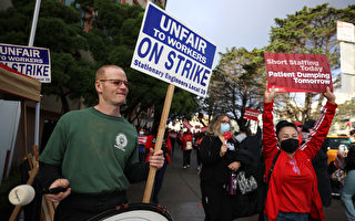 洛杉矶凯撒医院护士举行24小时罢工