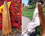 乌克兰长发公主近30年未剪发 发长1.8米