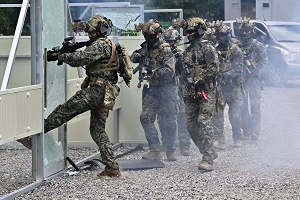 組圖：美韓聯合軍演 模擬防恐防化學攻擊
