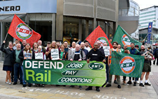 9月15日英國兩個鐵路工會同日罷工