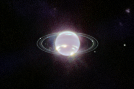 韦伯望远镜向人类展示一个清晰海王星环