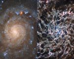 NASA韦伯新图片 揭示一熟悉星系的全新样貌