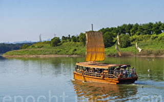 组图：韩国坡州黄布帆船 再现古代风华
