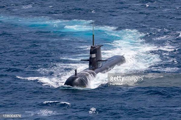 新潜艇将取代澳大利亚皇家海军现有的柯林斯潜艇舰队。 （由 POIS Yuri Ramsey／澳大利亚国防军通过 Getty Images 拍摄）