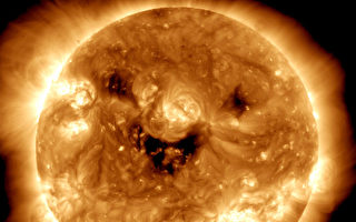 太陽罕見「微笑」或預示太陽風暴向地球襲來